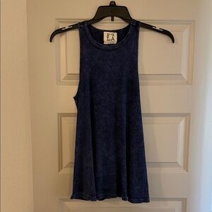 Dark Blue “Denim” Tank Top